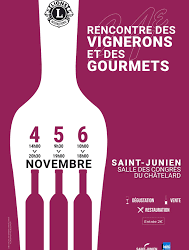 Salon des vignerons et des Gourmets du 3 au 5 novembre 2023