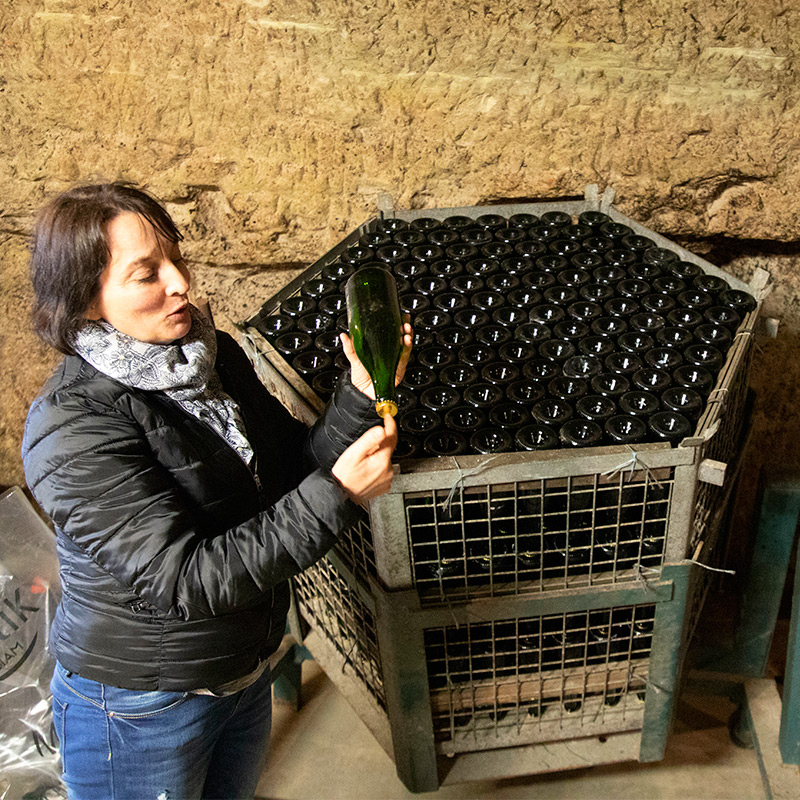 Visite de la cave de Vouvray Olivier Carême