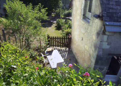 Gîte Vouvray terrasse