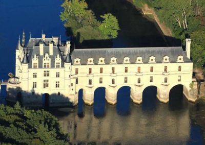 Château de Chenonceau vue du ciel