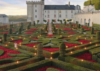 Le Château de Villandry et ses jardins en fleurs