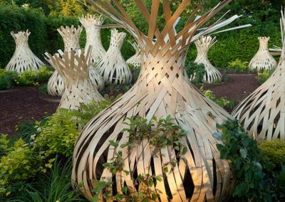 Un des créations végétales du Festival des Jardins au Château de Chaumont