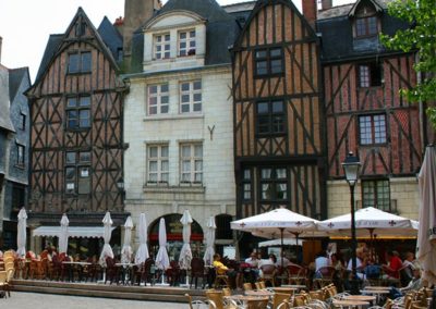 Maisons à colombages de la Place Plumereau à Tours